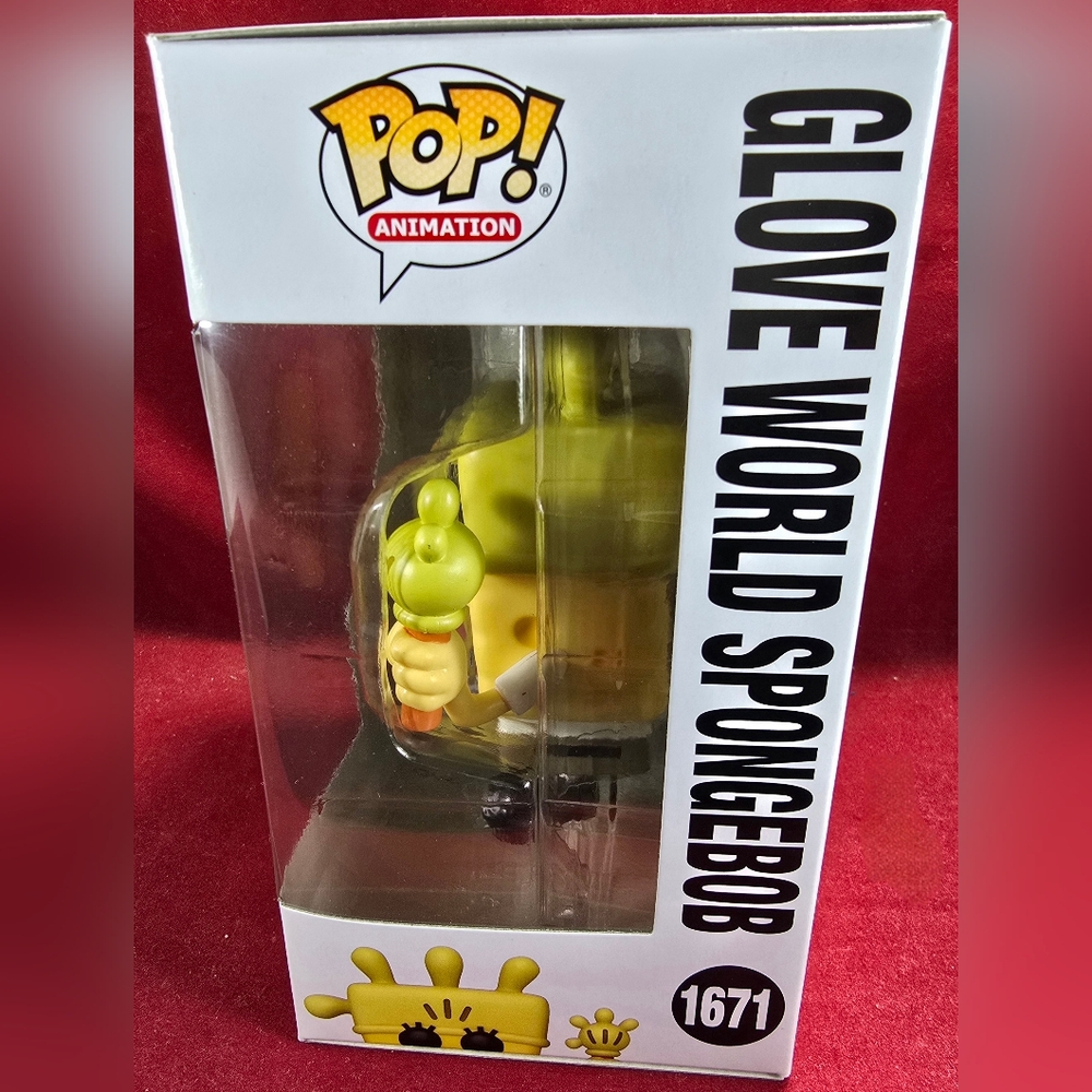 Glove world spongebob funko # 1671 (nib) With Pop Protector - Picture 5 of 7